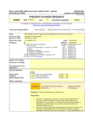 3GPP Change Request Form