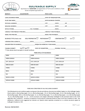 Gulfeagle Supply Cash/COD Application