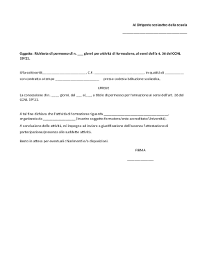 Employee Training Leave Request Form