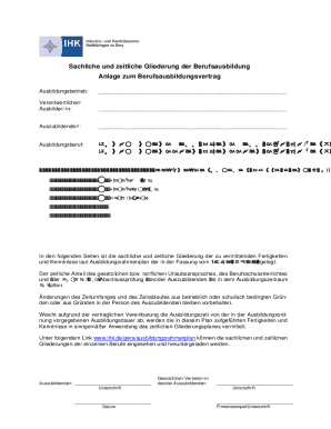 Tourismuskaufmann Apprenticeship Schedule