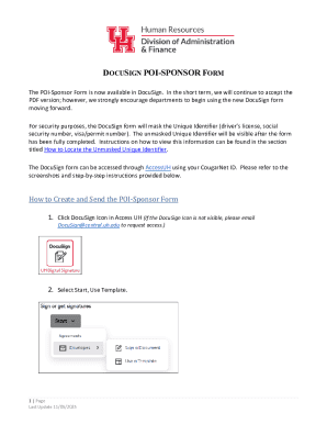 POI-Sponsor Form