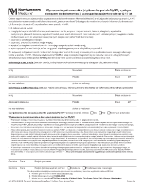Adolescent Proxy Access Form
