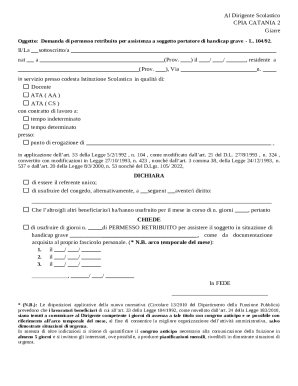 Permesso Retribuito per Assistenza Handicap Grave