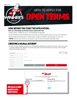 Haas Tooling Credit Application Form