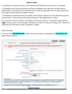 Apprentice Registration Form