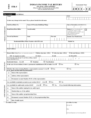Indian Income Tax Return ITR-5