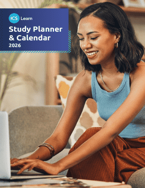 Study Planner and Calendar 2026