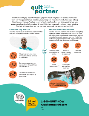 Quit Partner Minnesota Nicotine Cessation Form
