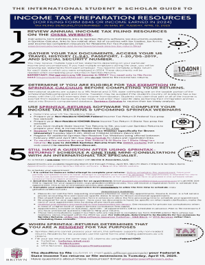 International Student Tax Preparation Guide