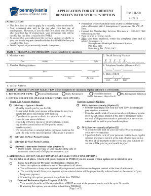 Pennsylvania Retirement Benefits Application