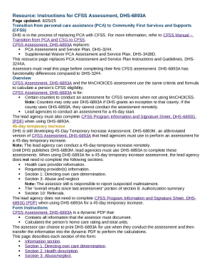CFSS Assessment DHS-6893A