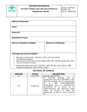 Documental Management Form GD-F026