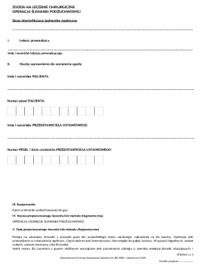 Poland Surgical Consent Form