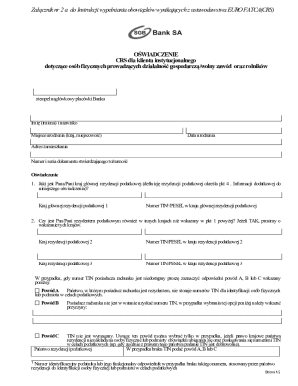 CRS Declaration for Institutional Clients