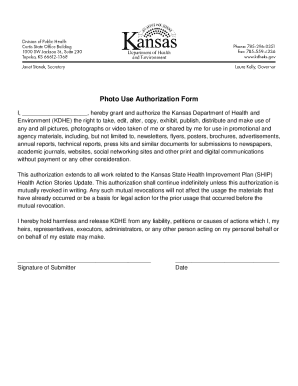Photo Use Authorization Form