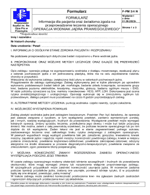 Medical Consent Form for Hydrocele Surgery