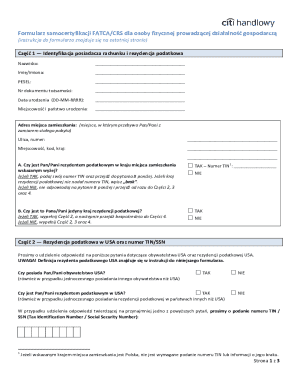 FATCA/CRS Self-Certification Form for Individuals