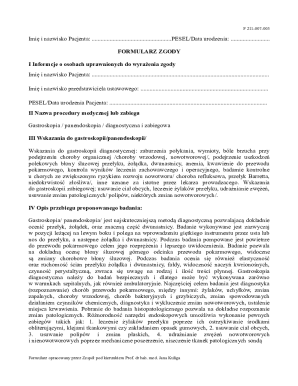 Poland Medical Consent Form