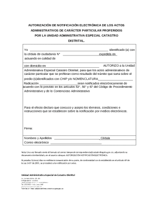 Electronic Notification Authorization Form
