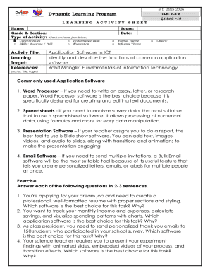 TLE-ICT 8 Learning Activity Sheet