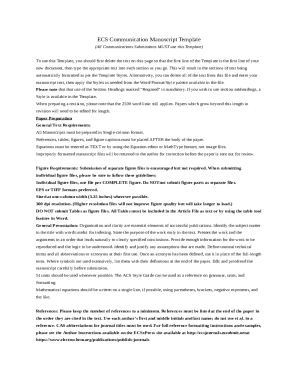 ECS Communication Manuscript Template