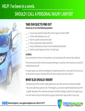 Personal Injury Lawyer Quiz