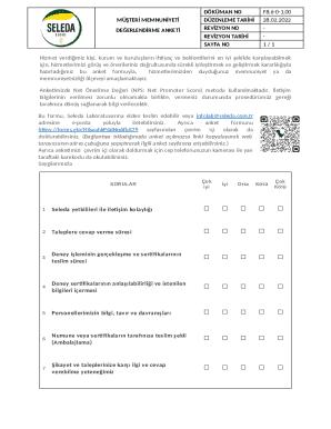 Customer Satisfaction Survey Form