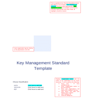 Key Management Standard Template