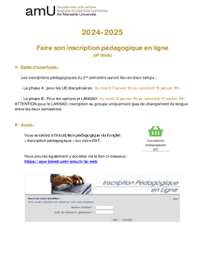 French Academic Pedagogical Registration Form