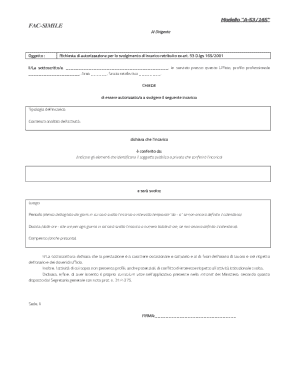 Italian Paid and Unpaid Work Authorization Forms