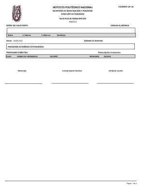 SIP-10 Reinscripción Form