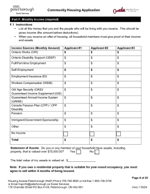 Community Housing Application