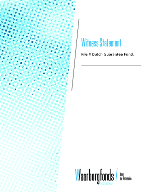 Witness Statement Form