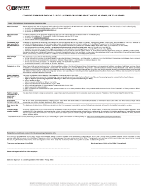 MultiSport Programme Child Consent Form