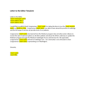 Letter to the Editor Template