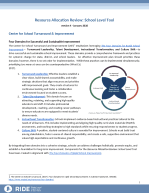 School Resource Allocation Review Tool