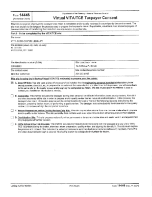 IRS Taxpayer Consent Agreement Form 14446