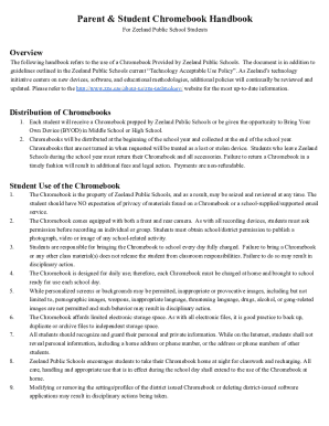 Zeeland Public Schools Chromebook Handbook