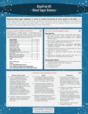 Blood Sugar Balance Survey