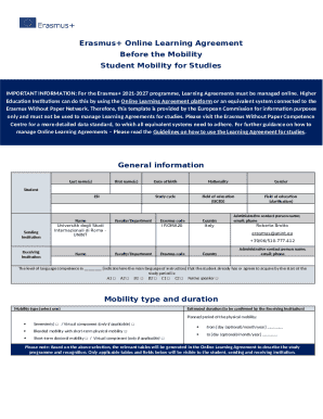 Erasmus+ Online Learning Agreement