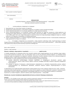 Personal Assistant for Disabled Person Program 2023