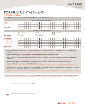 E-Statement Form