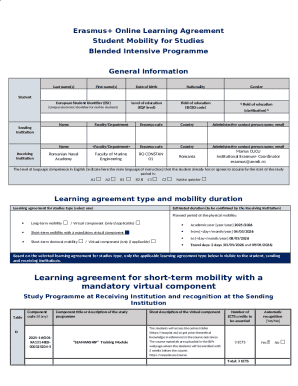 Erasmus+ Online Learning Agreement