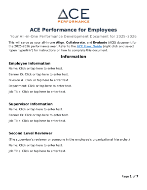 ACE Performance for Employees