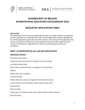 GOI-IES 2026 Application Form