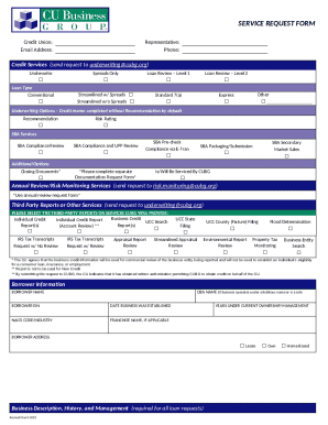 Service Request Form