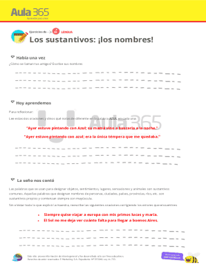 Spanish Language Exercise: Nouns
