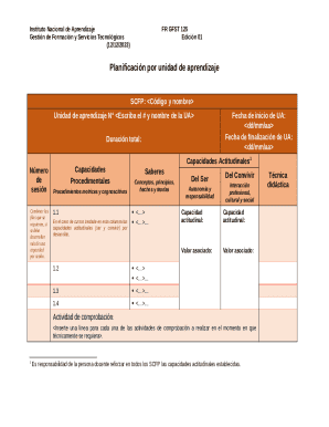 Planificación por Unidad de Aprendizaje