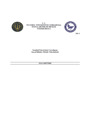 Istanbul University Internship Logbook