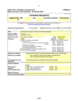 3GPP Change Request Form